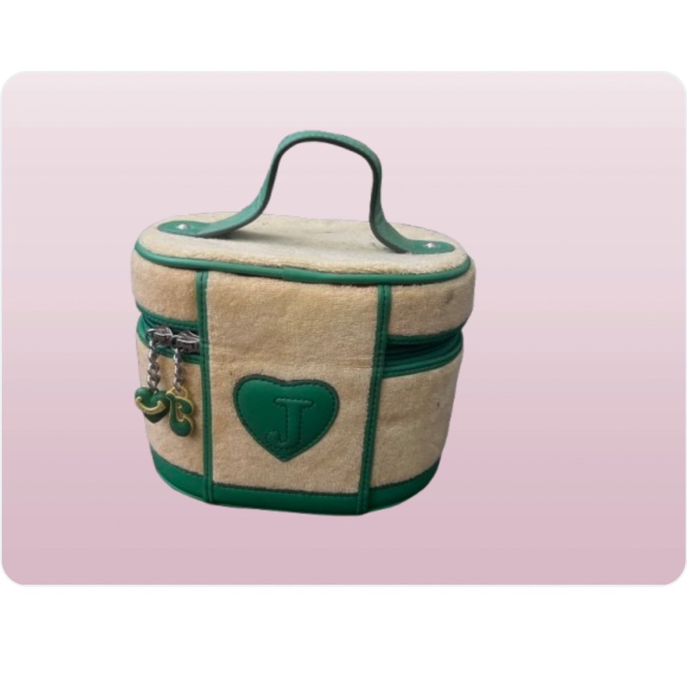 Y2K Vintage Juicy Couture Beige and Green Train Case - Picture 4 of 5